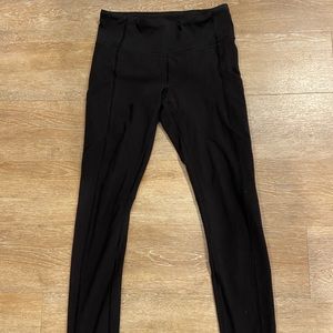 High rise black lulu leggings